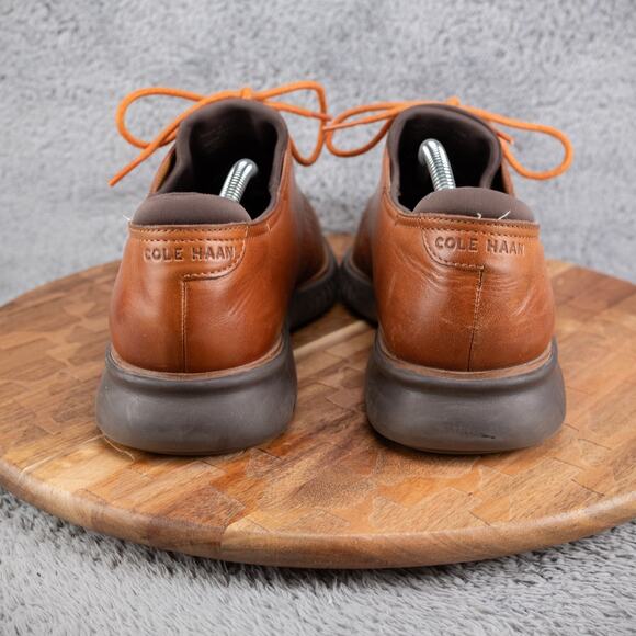 Cole Haan 2.ZeroGrand Laser Wingtip Oxford Brown Leather Shoe C25351 Mens Sz 11M - Picture 4 of 7